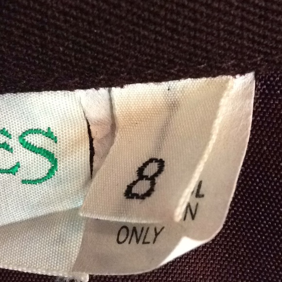 FINAL SALE PRICE Beeches Brown Wool Skirt in Size 8 - Picture 7 of 8